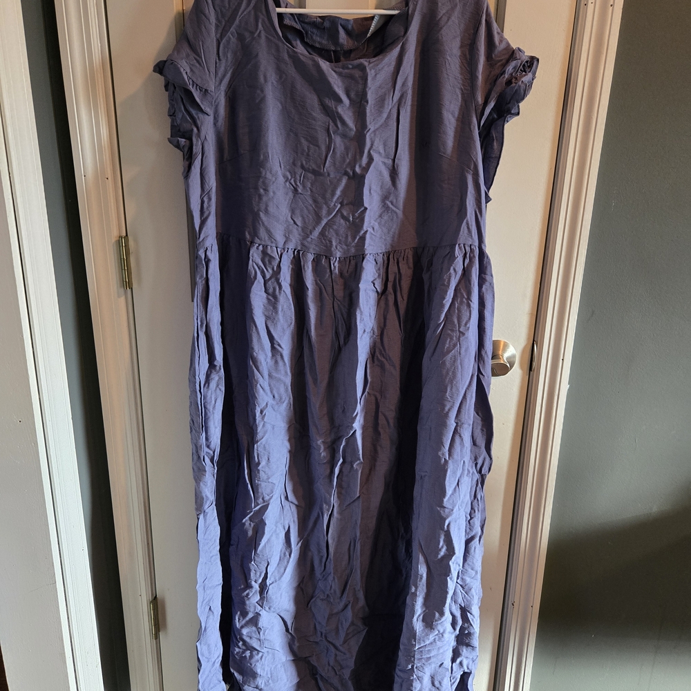 SHEIN Curve 3XL Blue Dress